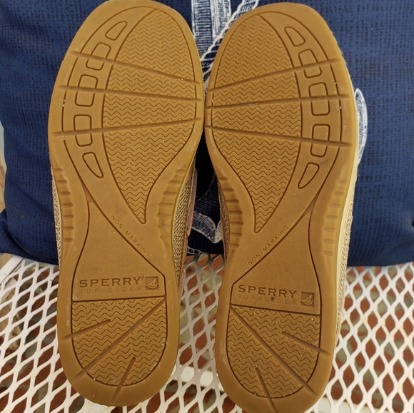 Like New Elastic Sperry Top-Siders Pink & Green 7M - Picture 8 of 8